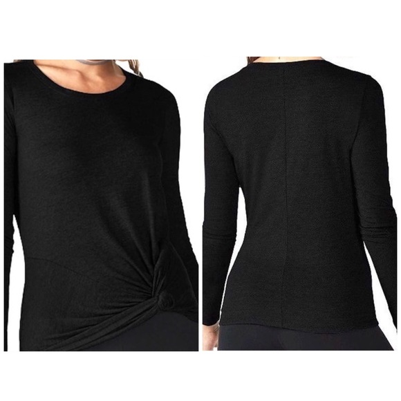 Fabletics | Tops | Fabletics Long Sleeve Black Knot Top | Poshmark